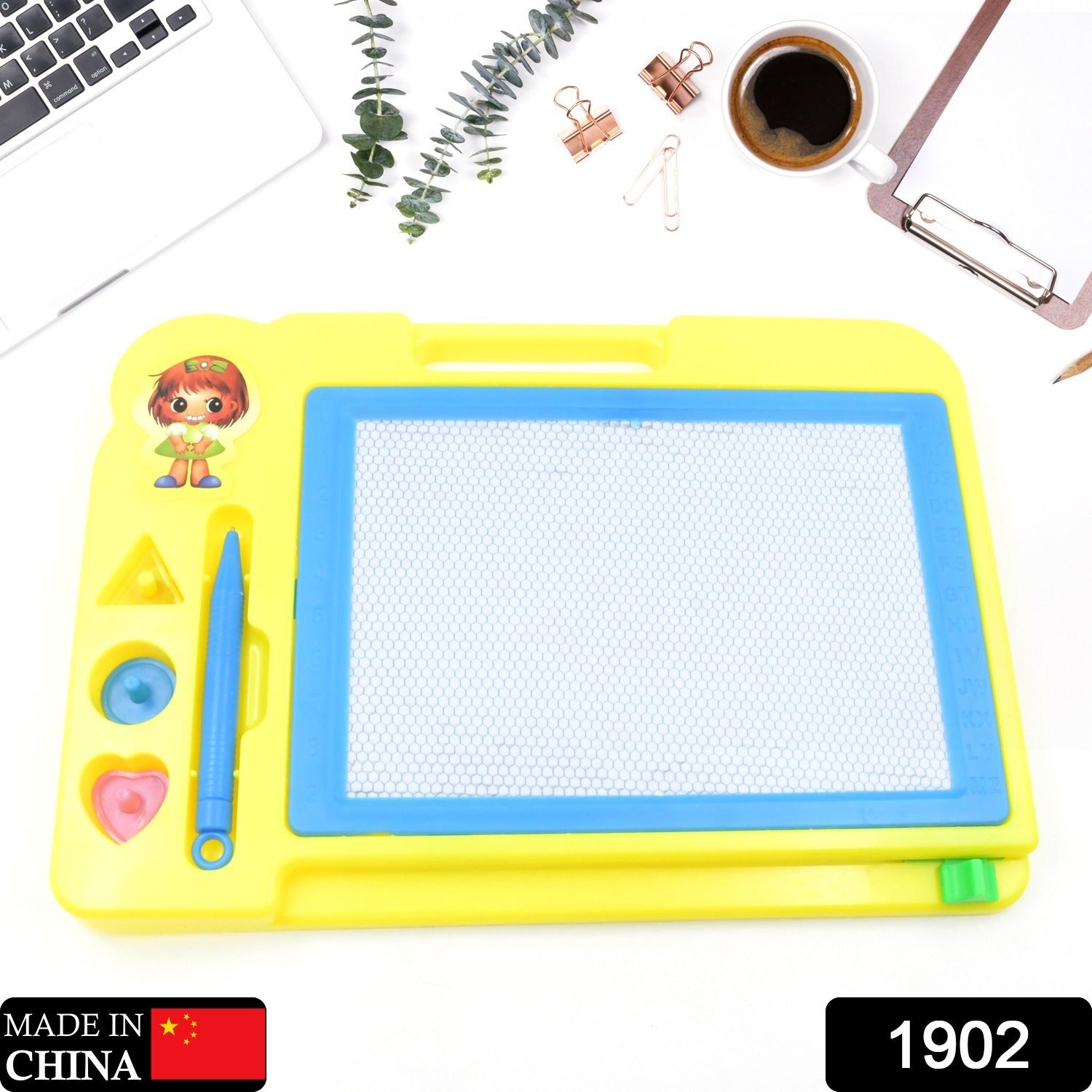1902 Children Magic Slate Pen Doodle Pad Erasable Drawing Easy Reading Writing Learning Graffiti Board Kids Gift Toy Magnetic Painting Sketch Pad for Baby Children (1 Pc Mix Color) 1902 Children Magic Slate Pen Doodle Pad Erasable Drawing Easy Reading Writing Learning Graffiti Board Kids Gift Toy Magnetic Painting Sketch Pad for Baby Children (1 Pc Mix Color)